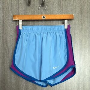 Nike Dri-Fit Women’s Blue and Purple Tempo Athletic Shorts Size XS NWOT
